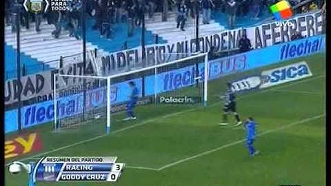 Racing 3 Godoy Cruz 0 - Torneo Apertura 2011