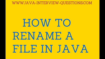 How to rename a file in java?