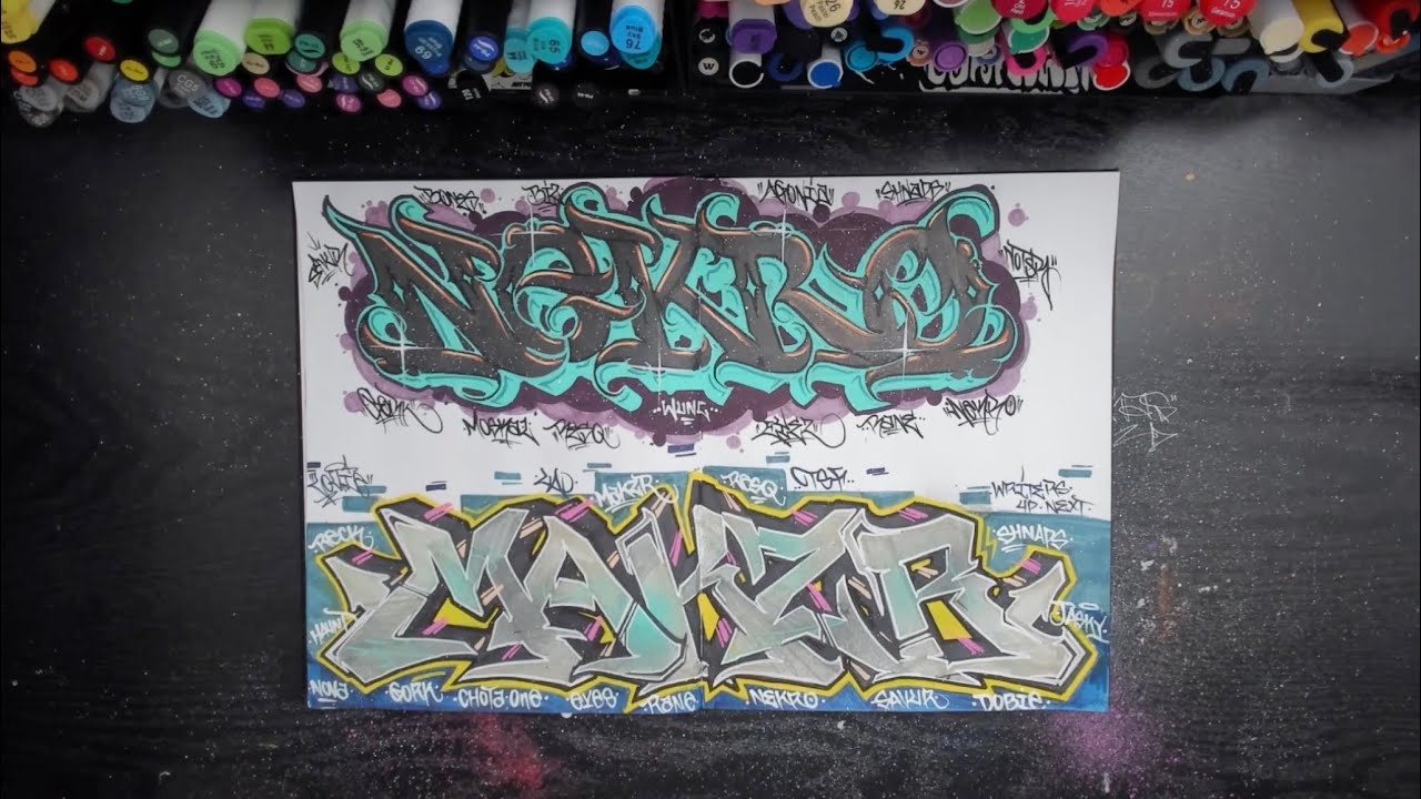 A Graffiti Piece For Nekro ! - YouTube