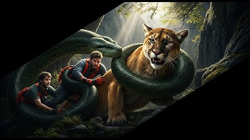 Brave Heroes Save Mother Mountain Lion During a Heart-Stopping Giant Python Ambush!