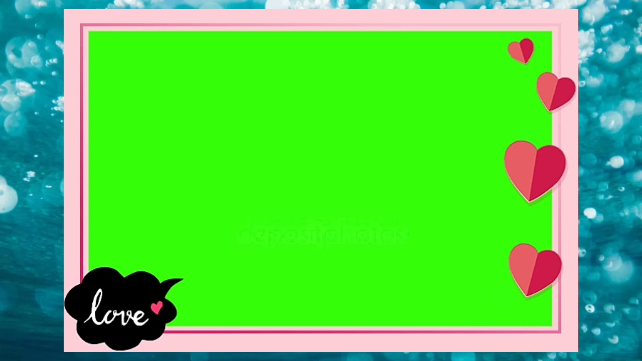 lovely green screen frame effect - YouTube