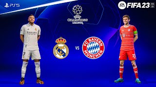 FIFA 23 - Real Madrid vs Bayern Munich Ft. Mbappe, Bellingham, | UEFA Champions League | PS5™ [4K60]