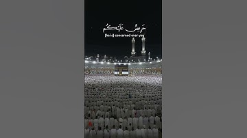 لقد جاءكم رسول من أنفسكم عزيز عليه ما عنتم حريص عليكم بالمؤمنين | سورة التوبة #هزاع_البلوشي