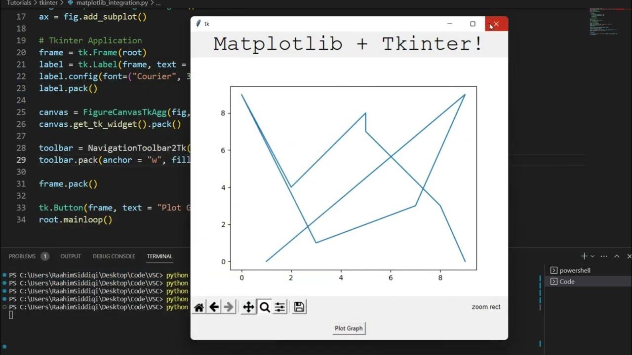 Add Navigation Toolbar into Matplotlib Tkinter - YouTube