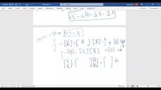 State Space Representation of Dynamic System