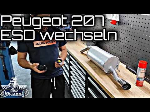Peugeot 207 1.4 1.6 VTI | Exhaust system repair | Replacing the rear silencer |