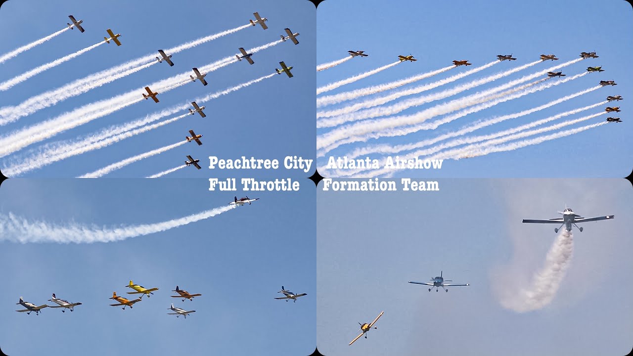 Full Throttle Formation Team ( 12 Aircraft ) Atlanta Airshow 2021