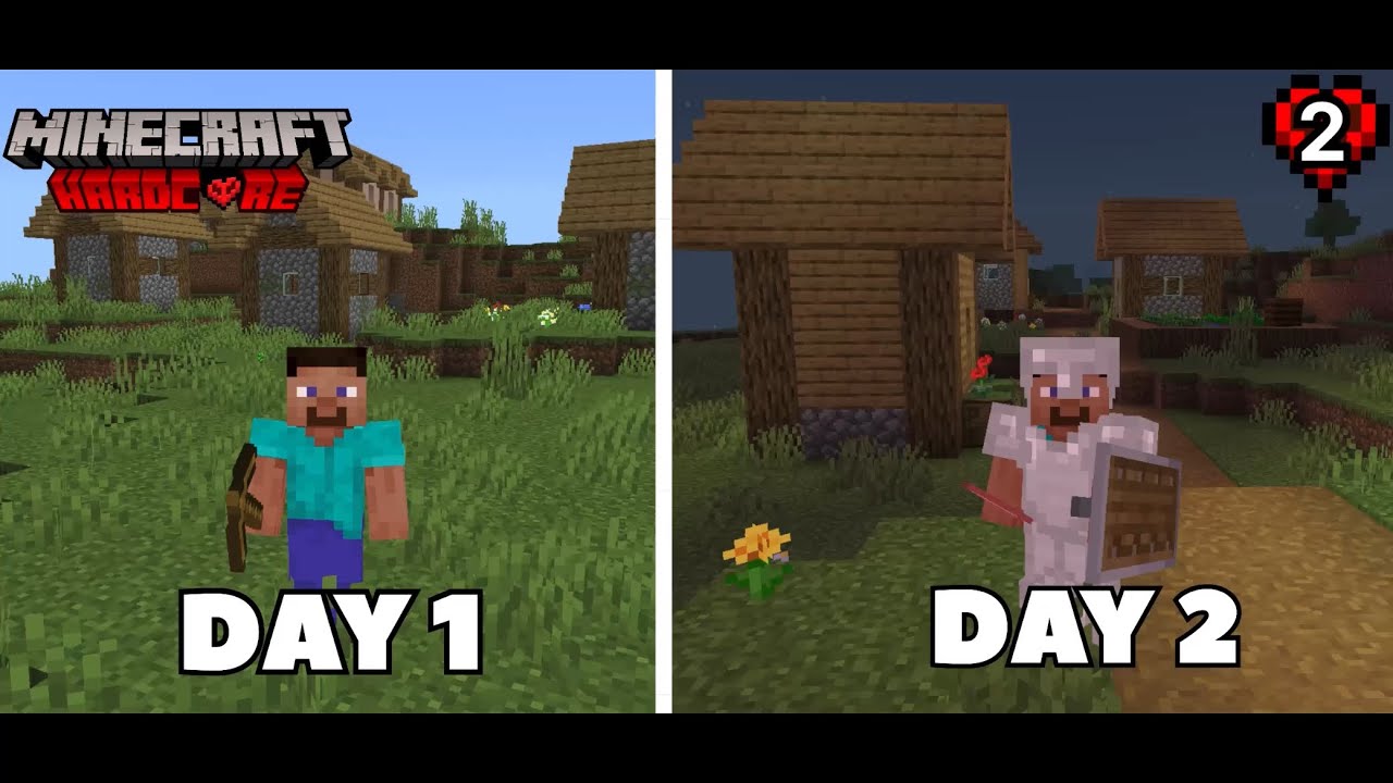 The Perfect Start to Minecraft Hardcore ||Day 2 - YouTube