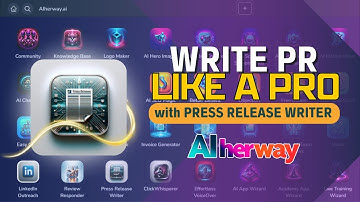 Press Release Writer Tutorial