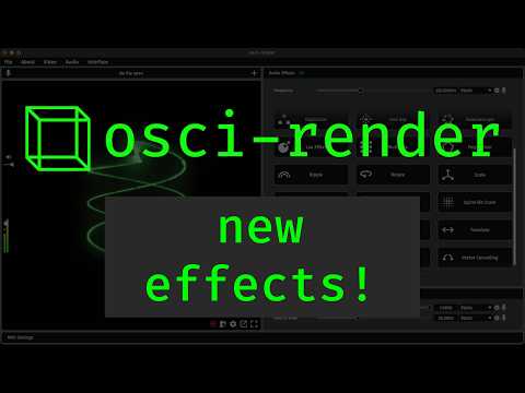 Osic Render Osci-Render - New Effects, and Example Files