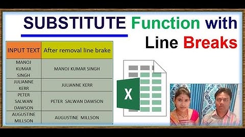 Remove Line Break from Text String | remove line breaks |remove line breaks FORMULA IN EXCEL