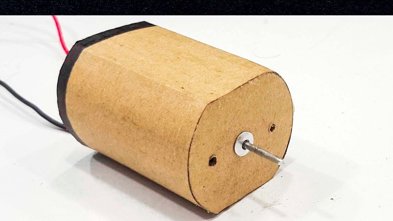 How To Make A Motor Cardboard DC Motor DIY At Home M SAQIB YouTube