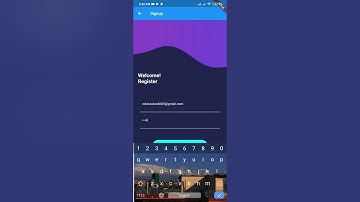 Flutter sign-in sign-up authentication and Email verification .