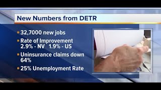 Nevada unemployment rate improves screenshot 2