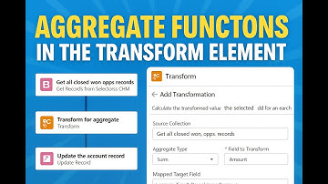FLOW24: AGGREGATE FUNCTIONS IN THE TRANSFORM ELEMENT IN SALESFORCE FLOW || TRANSFORM ELEMENT IN FLOW