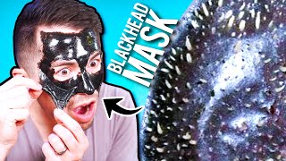 Men's First Time Using a Black Peel Off Mask