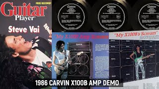 Steve Vai: &quot;Blue Powder&quot; - Original 1986 Carvin X100B Amp Demo from Guitar Player Magazine