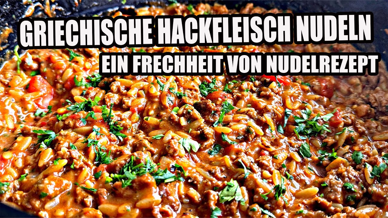 Griechische Hackfleisch Nudeln  – eine Frechheit von Dutch Oven Rezept |  The BBQ BEAR