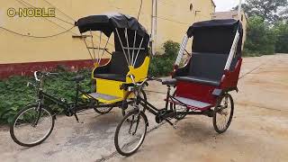 Show + Test ride pedal tricycle A threewheeled bicycle that can be equipped with a motor