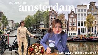 Amsterdam Vlog | cafe hopping, museums, canal boat ride