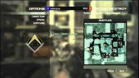 RNX vs Infensus - 4Reflex GT8 Seeding Tournament Final - 4v4 EU MW3 PS3 Competitive Gameplay -