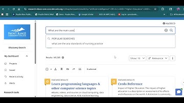 AI for Academic Research: How to use Ebsco Natural Language Search