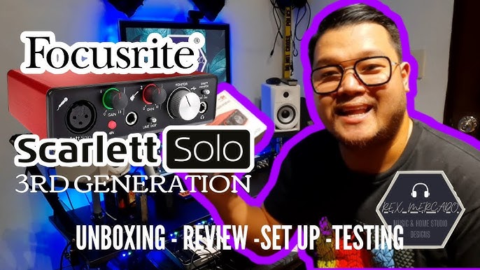 Carte son Scarlett Focusrite solo 3em GN – IN Sound DZ