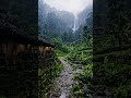 Rainy Village Walk to the Waterfall 🌧️🌿 | POV ASMR Relaxing Rain Sounds