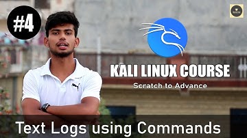 Text Logs Related Commands | Text Processing Operations in Kali [Hindi] | Kali Linux #4
