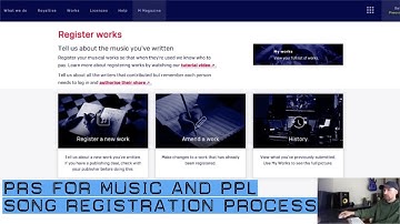 PRS For Music And PPL - Song Registration Process