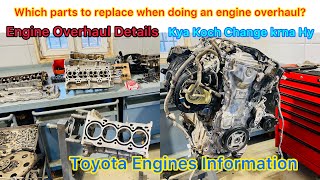 Engine Overhaul Details Of Toyota Camry 2AR 2.5L