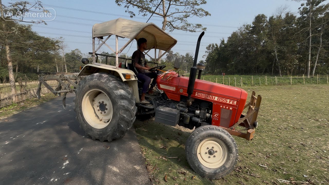 2wd 855 FE Swaraj Tractor Working In Kaltivator | Swaraj Tractor Videos | Rafik Tractor Wala
