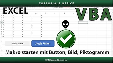 Makros ausführen mit Button, Bild, Piktogramm in Excel VBA