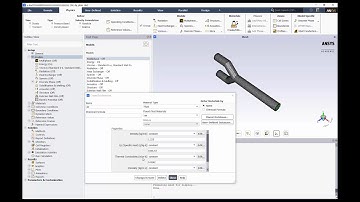 Fluid Flow Through a Y Duct Solver Setup in ANSYS Student - Part 1