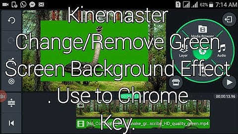 Video Background change | Green Screen effect | Chroma key features on kinemaster Android