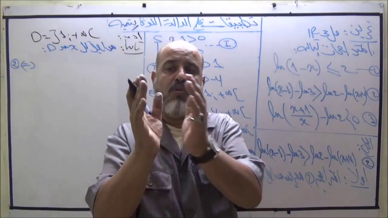 تطبيقات على الدالة اللوغاريتمية   التطبيق الرابع