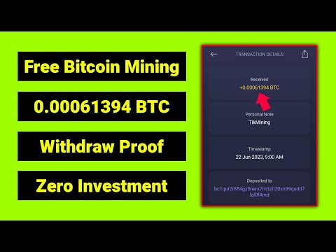 Free $18 Payment Proof || Free Bitcoin Mining Website 2023 || Best Free Cloud Mining Website