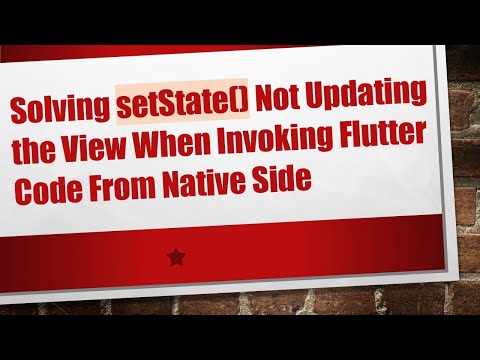 Solving setState() Not