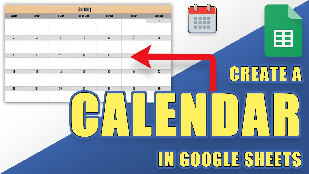 Google sheets calendar