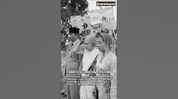 Potret Presiden Soekarno dan Fatmawati menyambut kedatangan Vijaya Lakshmi Pandit #shorts