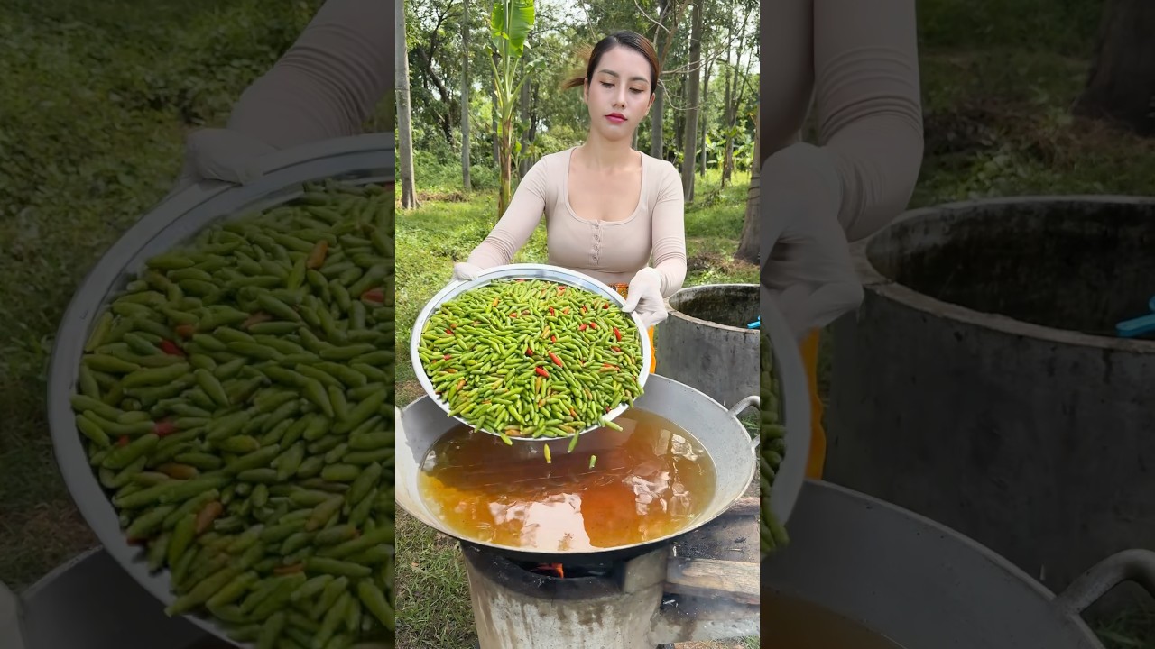 How to crispy green chili recipe #shorts #shortvideo #cooking #food #recipe