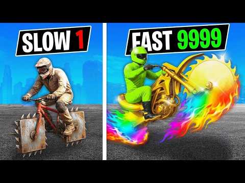Upgrading SLOWEST to FASTEST Sawblade Bike in GTA