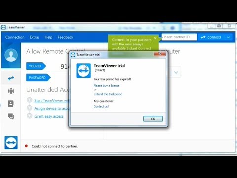 remove free trial from teamviewer