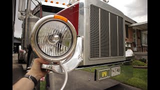 I PUT NEW HEADLIGHTS ON THE PETERBILT