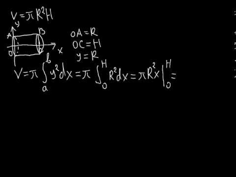 ბრუნვითი სხეულები: ცილინდრის მოცულობა