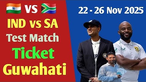 How To Book India vs South Africa 2nd Test Match Ticket Guwahati 2025