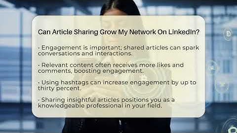 Can Article Sharing Grow My Network On LinkedIn? - Everyday-Networking