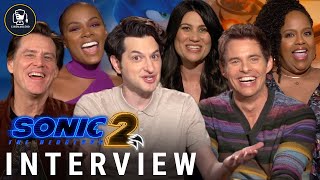 'Sonic The Hedgehog 2' Interviews | Jim Carrey, Ben Schwartz \& More!
