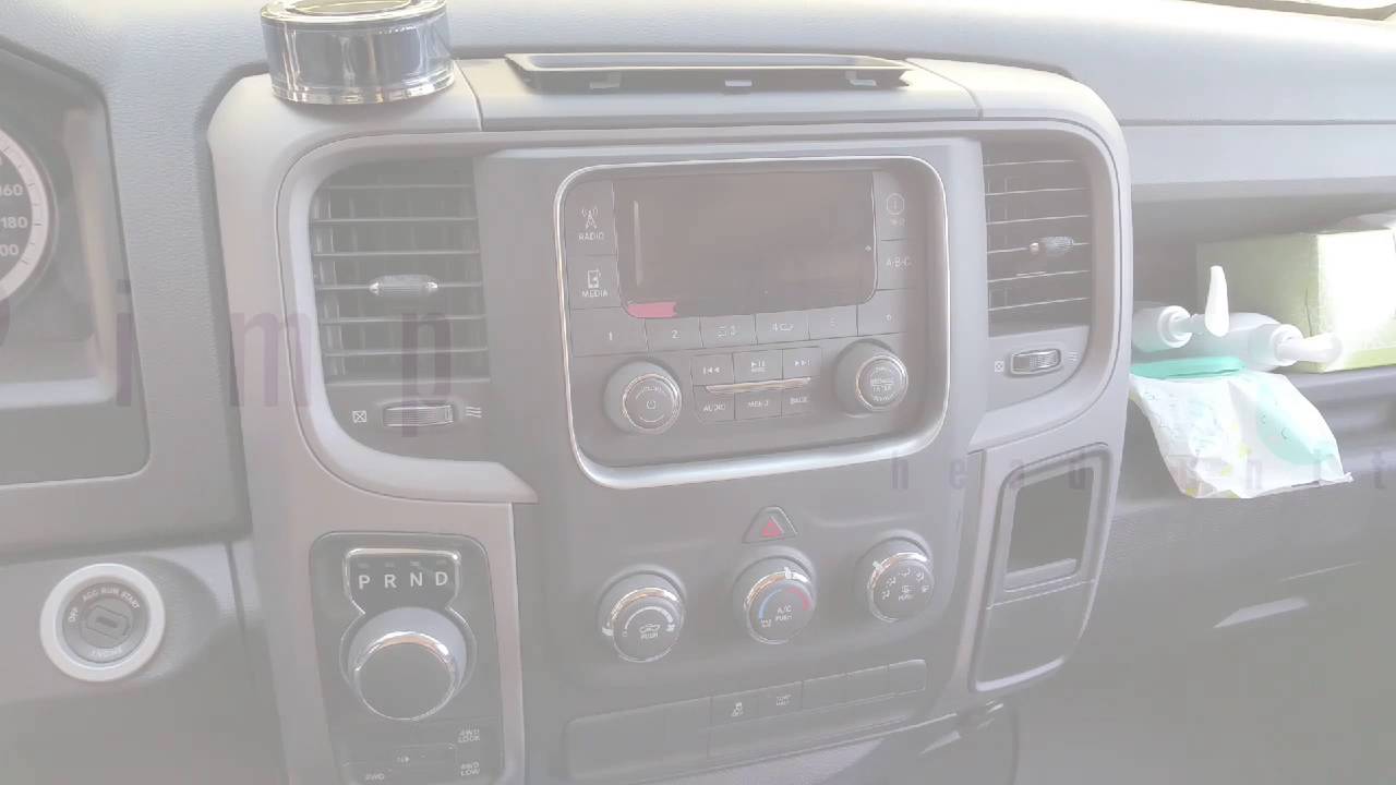 2013-2015 Dodge Ram radio removal - YouTube