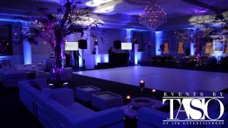 DJ Taso Wedding/ Sweet 16 Set Up \u0026 Room Uplighting Transformation - Buona Sera Palazzo, NJ